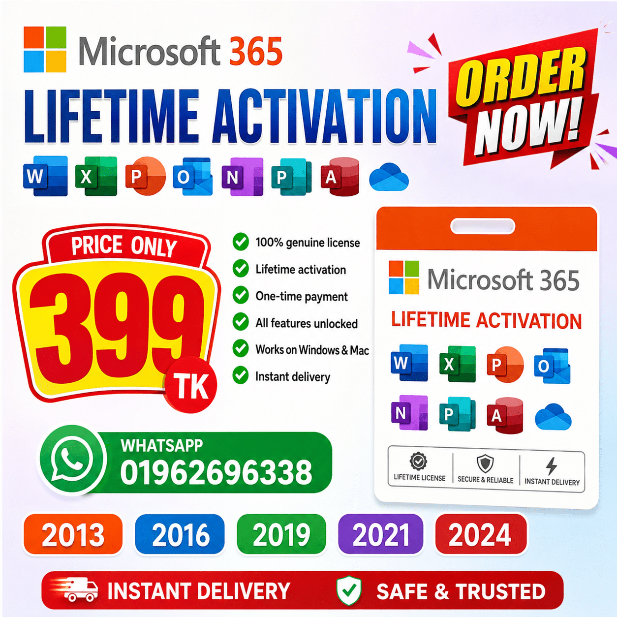 Office 365 Pro Plus । Lifetime Subscription